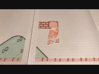 paper mario bros. in my notebook